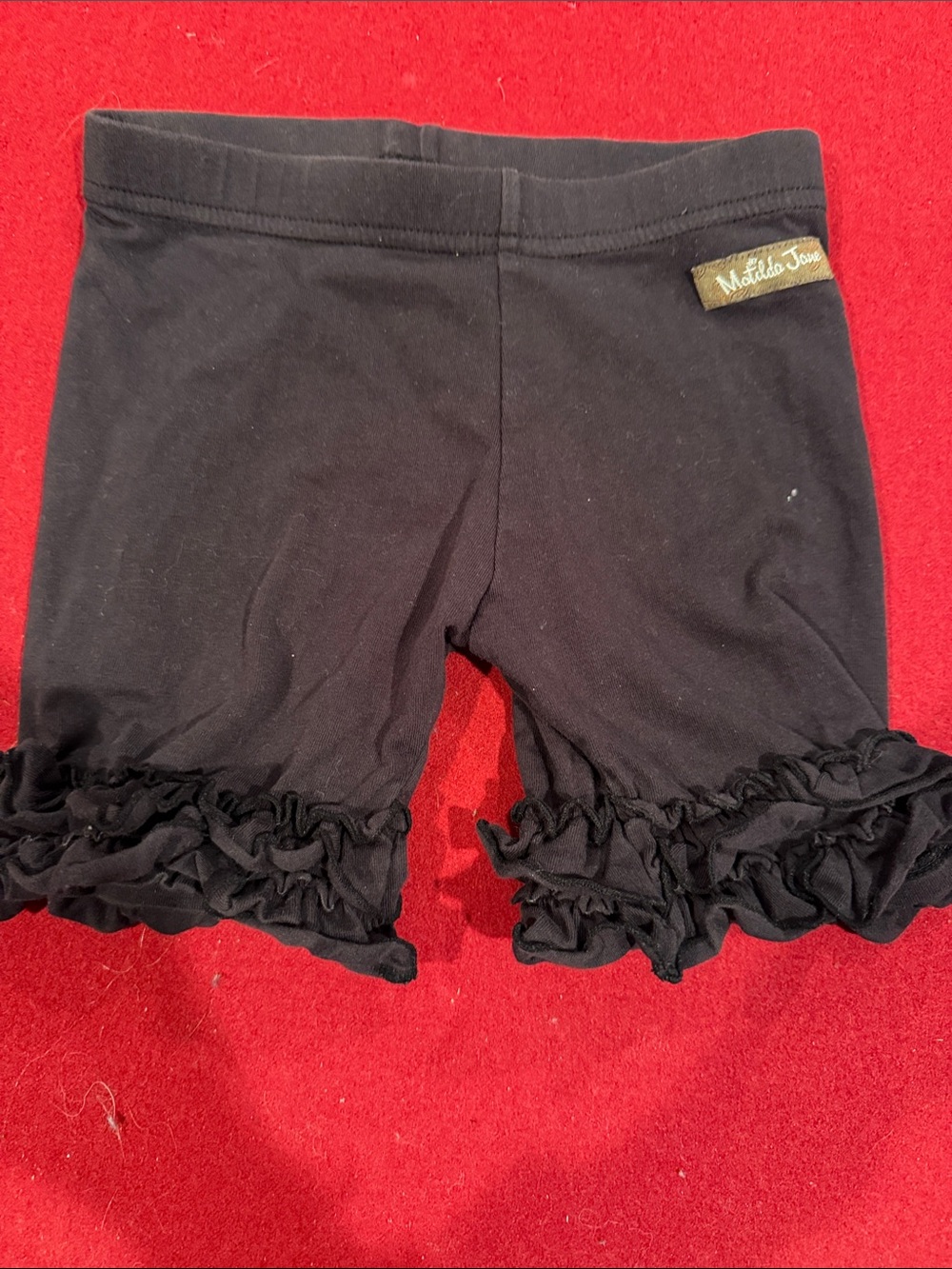 Matilda Jane Black Layered Ruffle Hem Girls' Shorts